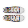 Home - Men’s High Top Canvas Shoes — white, front view