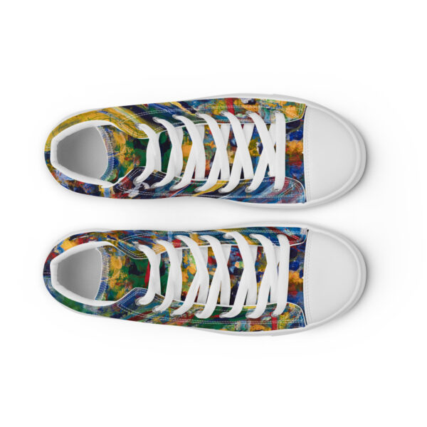 mens-high-top-canvas-shoes-white-front-2-6868059330e11.jpg Rebirth Wave - Men’s High Top Canvas Shoes — white, front view