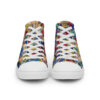Home - Men’s High Top Canvas Shoes — white, front view
