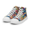Home - Men’s High Top Canvas Shoes — white, left front view