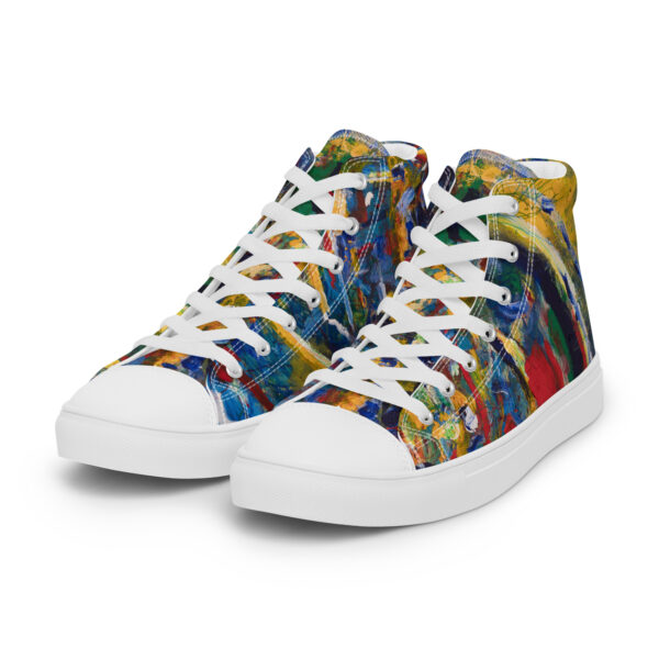 mens-high-top-canvas-shoes-white-left-front-6868059330be6.jpg Rebirth Wave - Men’s High Top Canvas Shoes — white, left front view