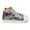 Home - Men’s High Top Canvas Shoes — white, right side view