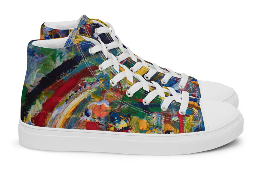 Men’s high top canvas shoes