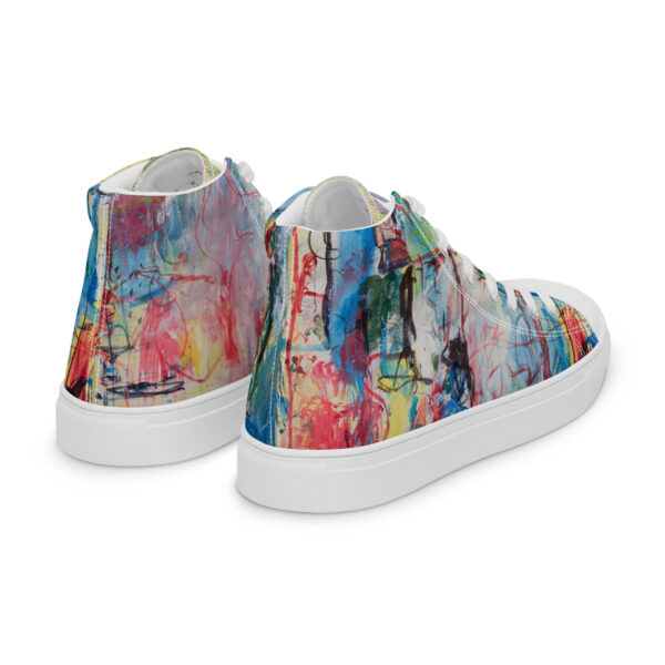 mens-high-top-canvas-shoes-white-right-back-6868015e144f1.jpg My Story - Men’s High Top Canvas Shoes — white, right back view