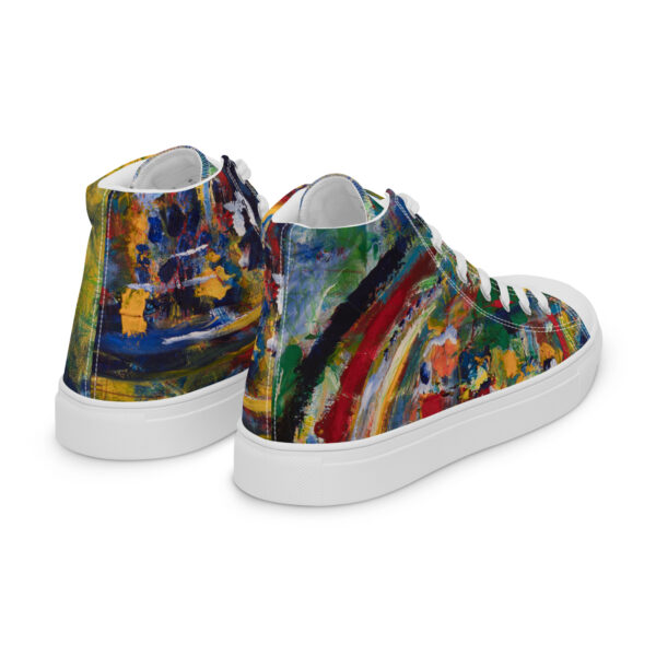 mens-high-top-canvas-shoes-white-right-back-6868059331012.jpg Rebirth Wave - Men’s High Top Canvas Shoes — white, right back view