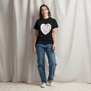 Hearts with River Unisex classic tee