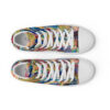 Home - Women’s High Top Canvas Shoes — white, front view