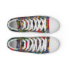 Rebirth - Women’s High Top Canvas Shoes — white, front view