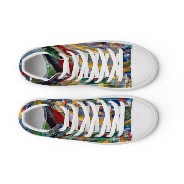 womens-high-top-canvas-shoes-white-front-2-6868056a21d57.jpg Rebirth Wave - Women’s High Top Canvas Shoes — white, front view