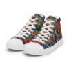 Rebirth - Women’s High Top Canvas Shoes — white, left front view