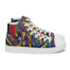 Rebirth - Women’s High Top Canvas Shoes — white, right side view