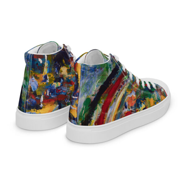 womens-high-top-canvas-shoes-white-right-back-6868056a2214e.jpg Rebirth Wave - Women’s High Top Canvas Shoes — white, right back view