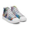 womens-high-top-canvas-shoes-white-right-front-6867eedba442b.jpg My Story - Women’s High Top Canvas Shoes — white, right front view