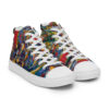 Rebirth - Women’s High Top Canvas Shoes — white, right front view
