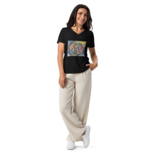 Rebirth Women’s relaxed v-neck t-shirt