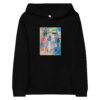 My Story - Kids fleece hoodie — black, front view