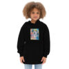 My Story - Kids fleece hoodie — black, front view