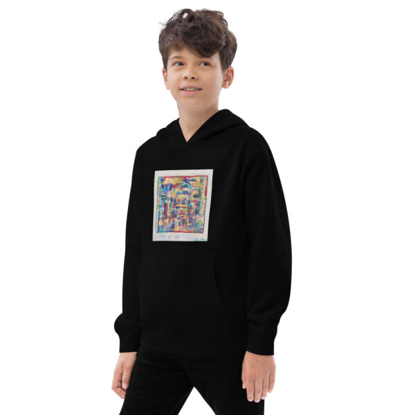 kids-fleece-hoodie-black-left-front-696a63106046e.jpg Home - Kids fleece hoodie — black, left front view