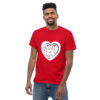 mens-classic-tee-red-front-2-6966c3ae4dc57.jpg Hearts With River Logo - Men's Classic T-shirt — red, front view