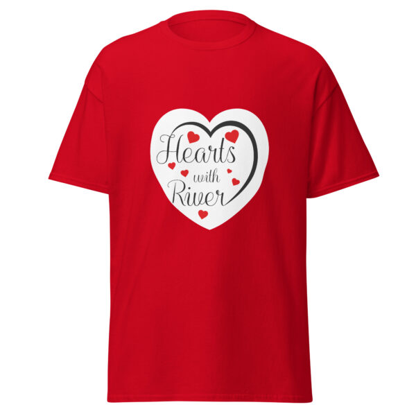 mens-classic-tee-red-front-6966c3ae4bed9.jpg Hearts With River Logo - Men's Classic T-shirt — red, front view