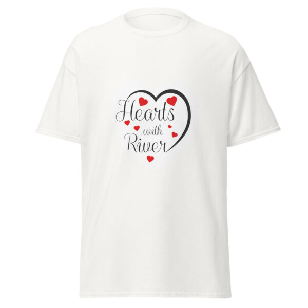 mens-classic-tee-white-front-6966c3ae50cdf.jpg Hearts With River Logo - Men's Classic T-shirt — white, front view