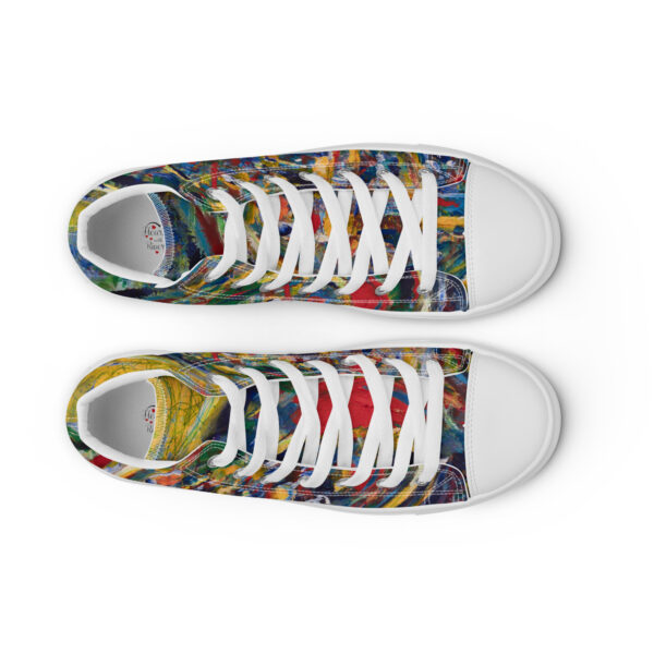 mens-high-top-canvas-shoes-white-front-2-695d44a7bb1d5.jpg Rebirth - Men’s High Top Canvas Shoes — white, front view