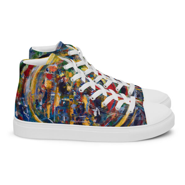 mens-high-top-canvas-shoes-white-right-695d44a7bb3c8.jpg Rebirth - Men’s High Top Canvas Shoes — white, right side view