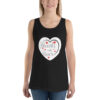 mens-staple-tank-top-black-front-6966b8503186e.jpg Hearts With River Logo - Men's Tank Top — black, front view