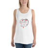mens-staple-tank-top-white-front-6966b85031d81.jpg Hearts With River Logo - Men's Tank Top — white, front view