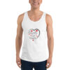 mens-staple-tank-top-white-front-6966b85031f23.jpg Hearts With River Logo - Men's Tank Top — white, front view