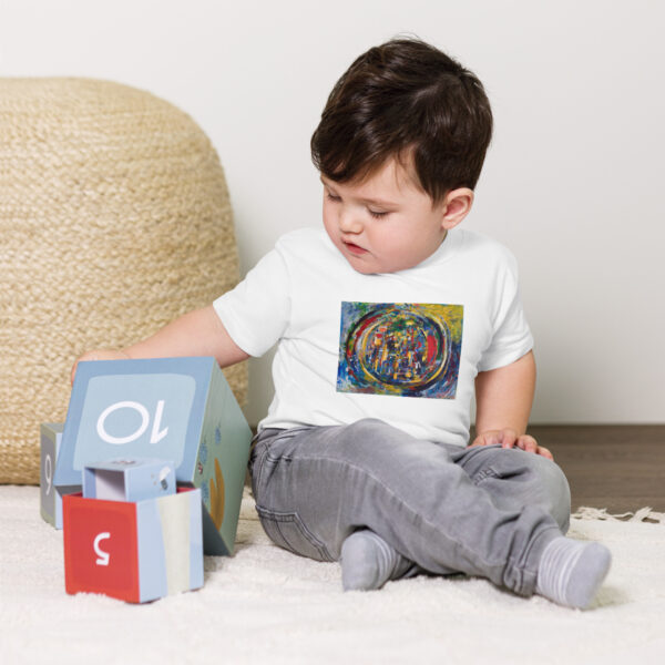 toddler-staple-tee-white-front-6969749f3aae4.jpg Rebirth - Toddler Short Sleeve T-shirt — white, front view