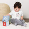 Hearts With River Logo - Toddler Short Sleeve T-shirt — white, front view