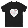unisex-classic-tee-black-front-6966c3ae5ad3e.jpg Hearts With River Logo - Men's Classic T-shirt