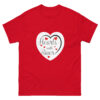 unisex-classic-tee-red-front-6966c3ae5bfca.jpg Hearts With River Logo - Men's Classic T-shirt