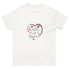 unisex-classic-tee-white-front-6966c3ae5f76c.jpg Hearts With River Logo - Men's Classic T-shirt