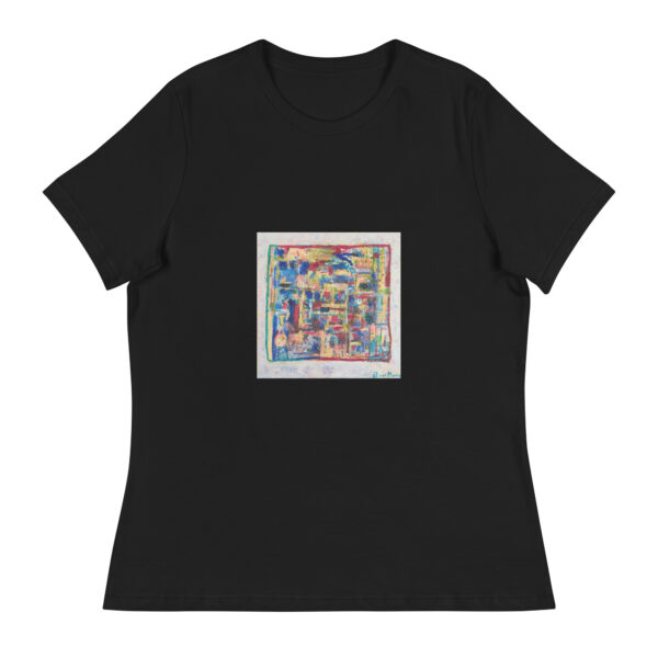 Home - Women's Relaxed T-Shirt — black, front view