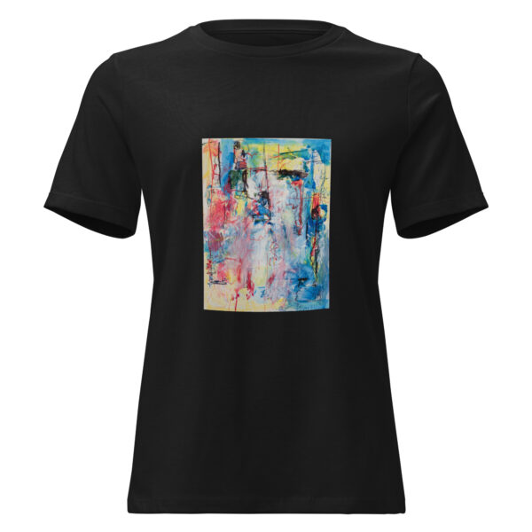 womens-relaxed-t-shirt-black-front-6966a47666e9e.jpg My Story - Women's Relaxed T-Shirt — black, front view