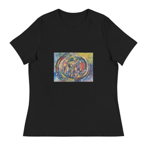 Rebirth - Women's Relaxed T-Shirt — black, front view
