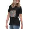 Home - Women's Relaxed T-Shirt — black, left front view