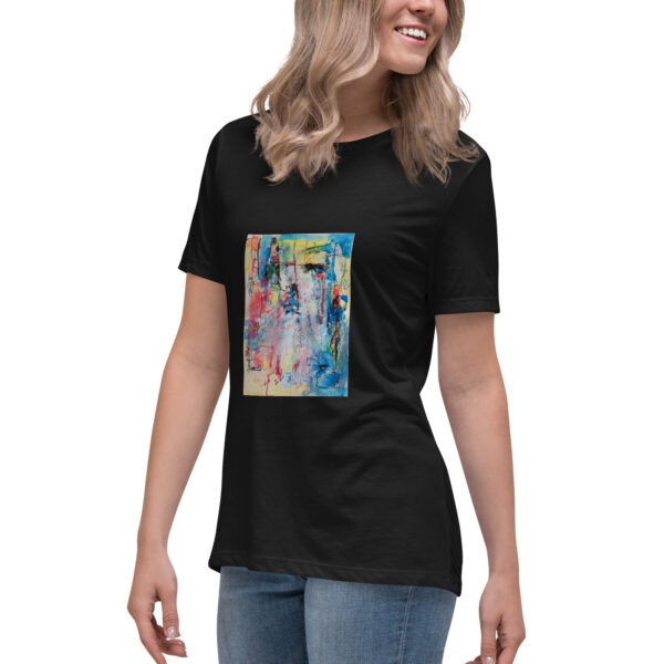 womens-relaxed-t-shirt-black-left-front-6966a476672e6.jpg My Story - Women's Relaxed T-Shirt — black, left front view