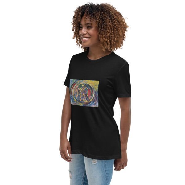 Rebirth - Women's Relaxed T-Shirt — black, left front view