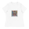 Home - Women's Relaxed T-Shirt — white, front view