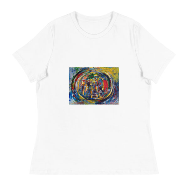 Rebirth - Women's Relaxed T-Shirt — white, front view