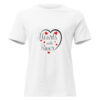 womens-relaxed-t-shirt-white-front-6966afdf04416.jpg Hearts With River Logo - Women's Relaxed T-Shirt — white, front view