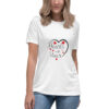 womens-relaxed-t-shirt-white-front-6966afdf061dc.jpg Hearts With River Logo - Women's Relaxed T-Shirt — white, front view
