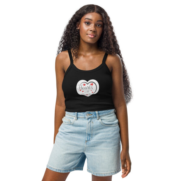 womens-micro-rib-tank-top-solid-black-blend-front-6983ced30d5ce.jpg Hearts With River Logo - Women’s micro-rib tank top — solid black blend, front view