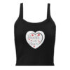 womens-micro-rib-tank-top-solid-black-blend-front-6983ced30d9d2.jpg Hearts With River Logo - Women’s micro-rib tank top — solid black blend, front view