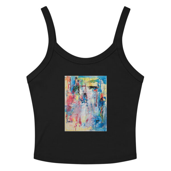 womens-micro-rib-tank-top-solid-black-blend-front-6983cff7b4501.jpg My Story - Women’s micro-rib tank top — solid black blend, front view