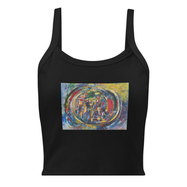 womens-micro-rib-tank-top-solid-black-blend-front-6983d00792a55.jpg Rebirth - Women’s micro-rib tank top — solid black blend, front view