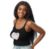 womens-micro-rib-tank-top-solid-black-blend-left-front-6983ced30dd6c.jpg Hearts With River Logo - Women’s micro-rib tank top — solid black blend, left front view